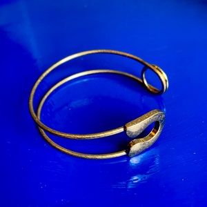 Safety Pin Bangle bracelet
